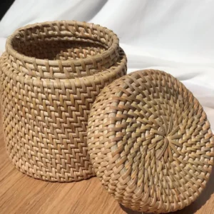 Luba Jar Toples Rotan Bulat