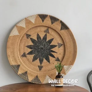 Walldecore Rotan Bulat Cekung Diameter 50cm